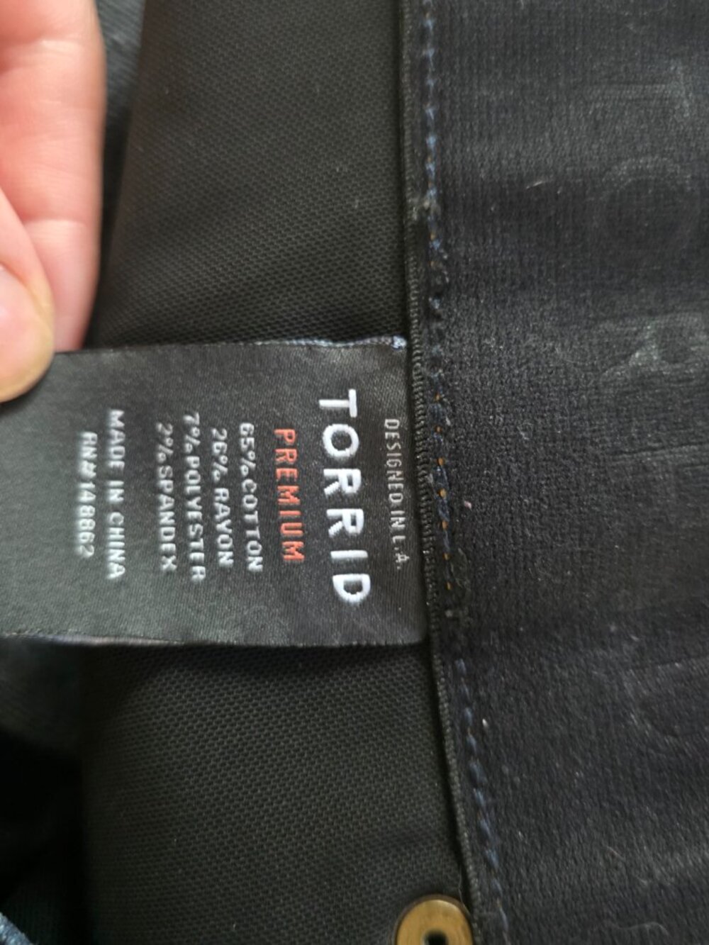 Torrid Premium Stretch Skinny Jeans | Size 16 | Dark Wash Denim - Picture 5 of 10